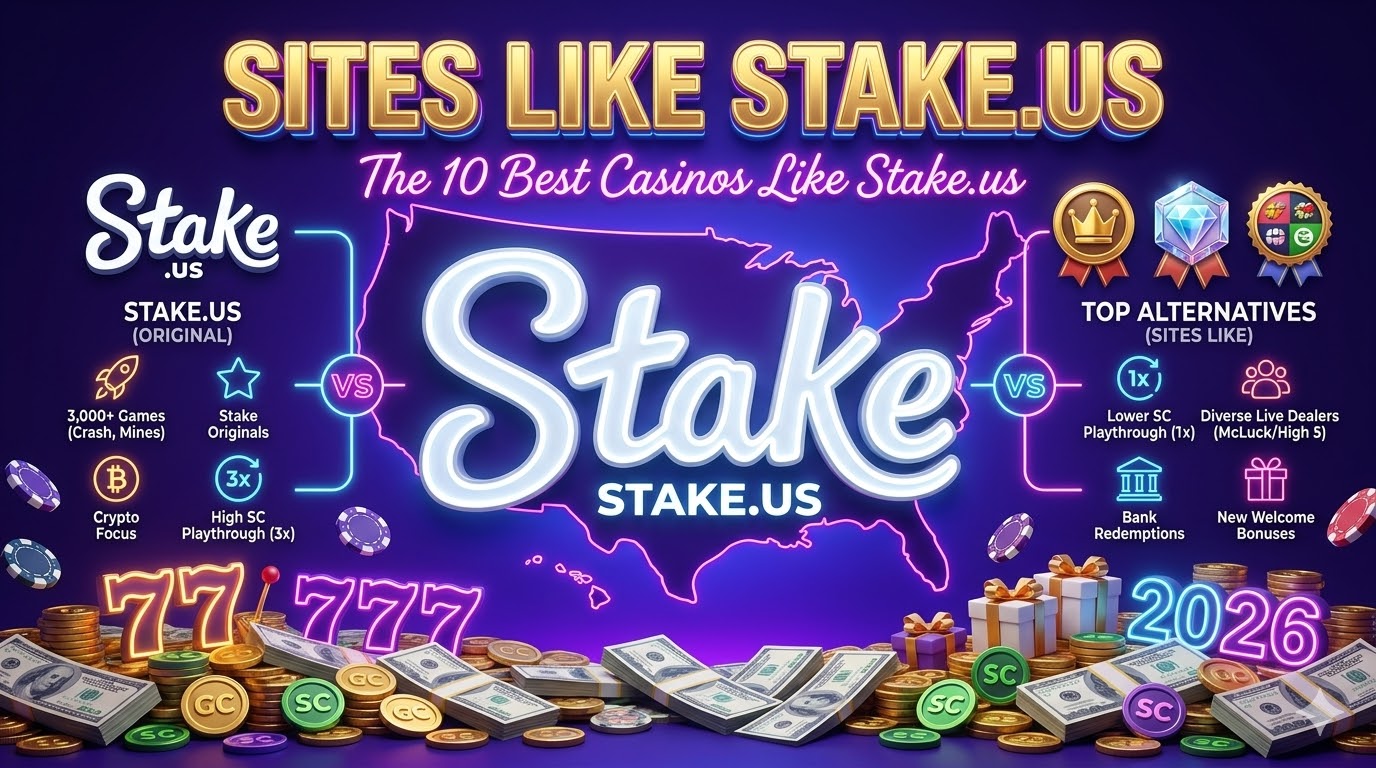 Sites Like Stake.us: The 10 Best Casinos Like Stake.us